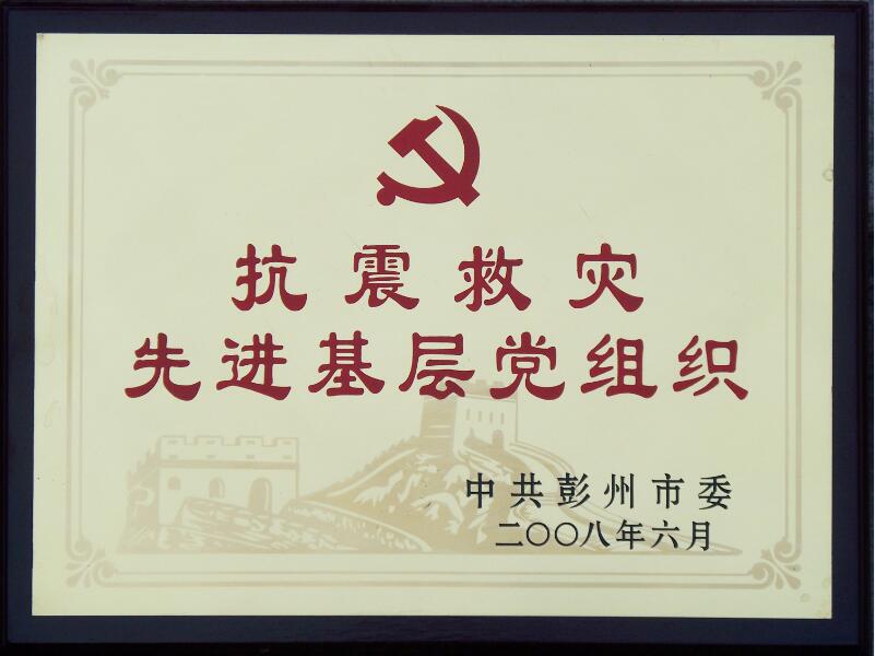 抗震救災(zāi)先進(jìn)基層黨組織